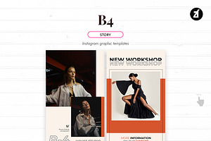 B4 Social Media Graphic Templates