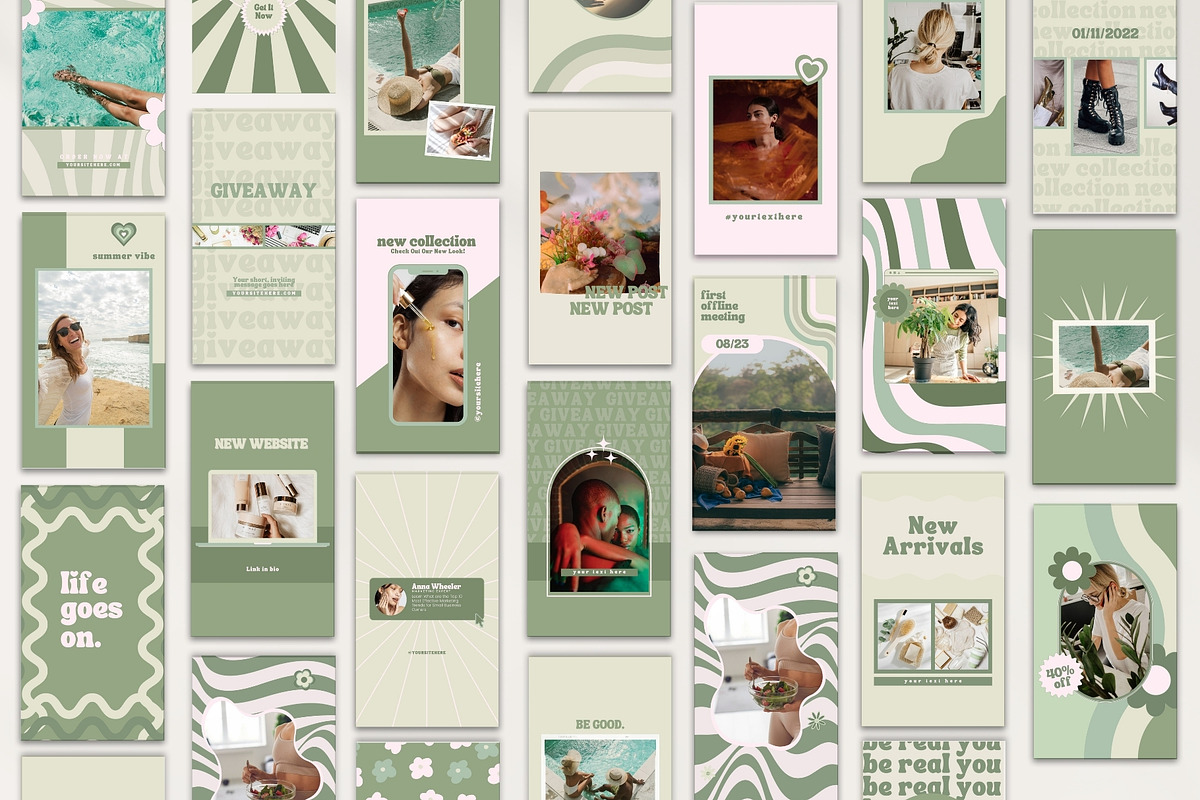 Green Instagram Story Template Canva, a Social Media Template by Boltik Studio (Photo 8 of 8)