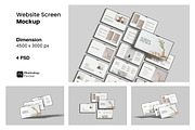 Website Screen Mockup, an Advertising Mockup by ianmikraz (Thumbnail 1 of 5)