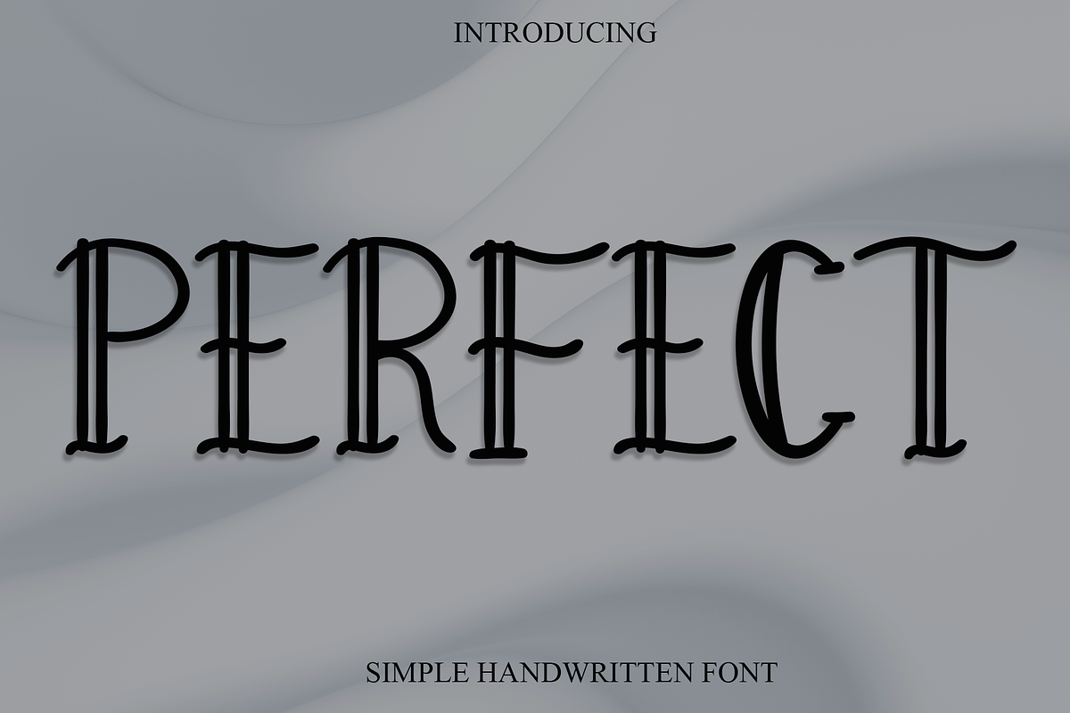 Perfect, a Script Font by InermediaSTUDIO (Photo 1 of 8)