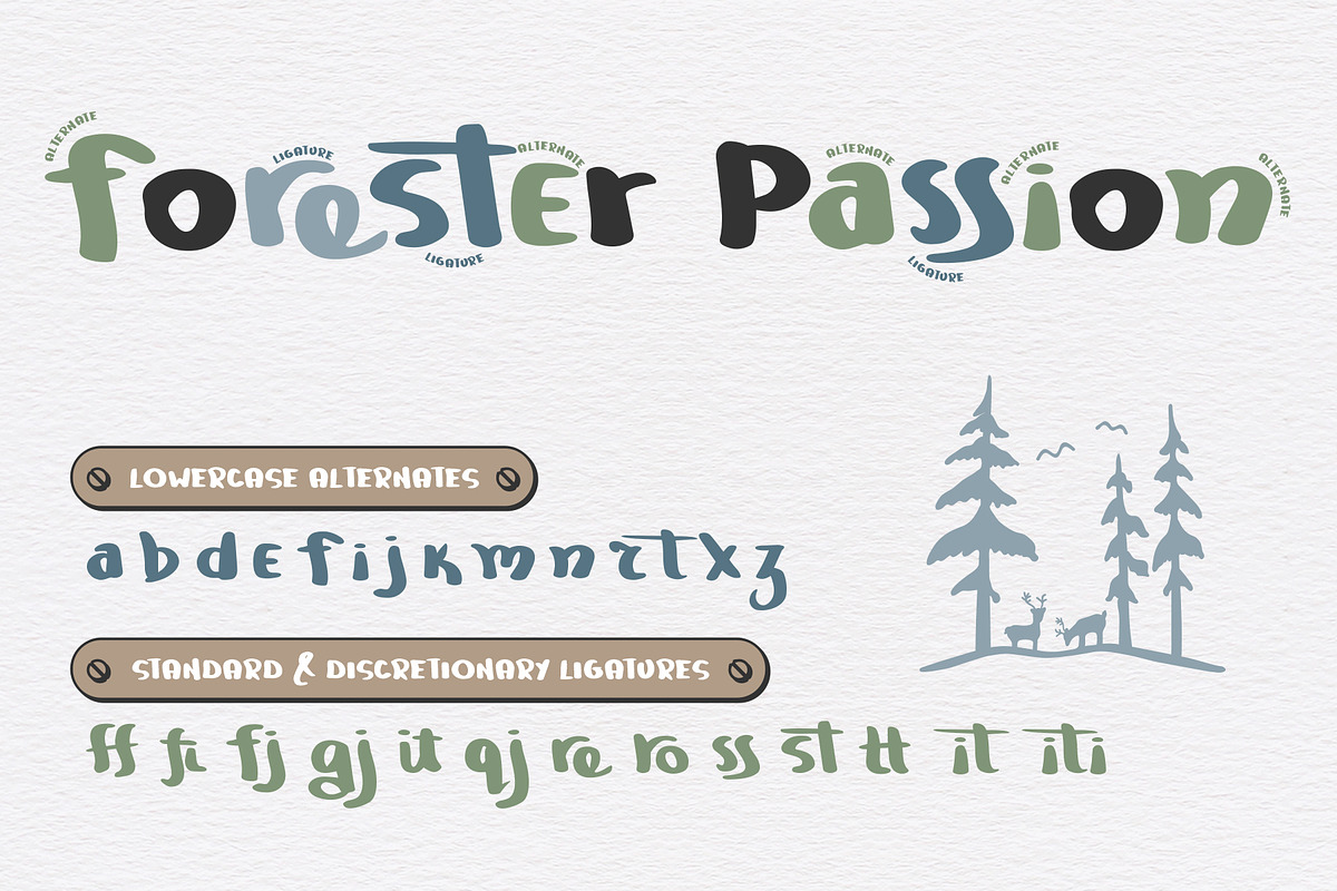Mountain Journey - a Fun Font Duo preview 3