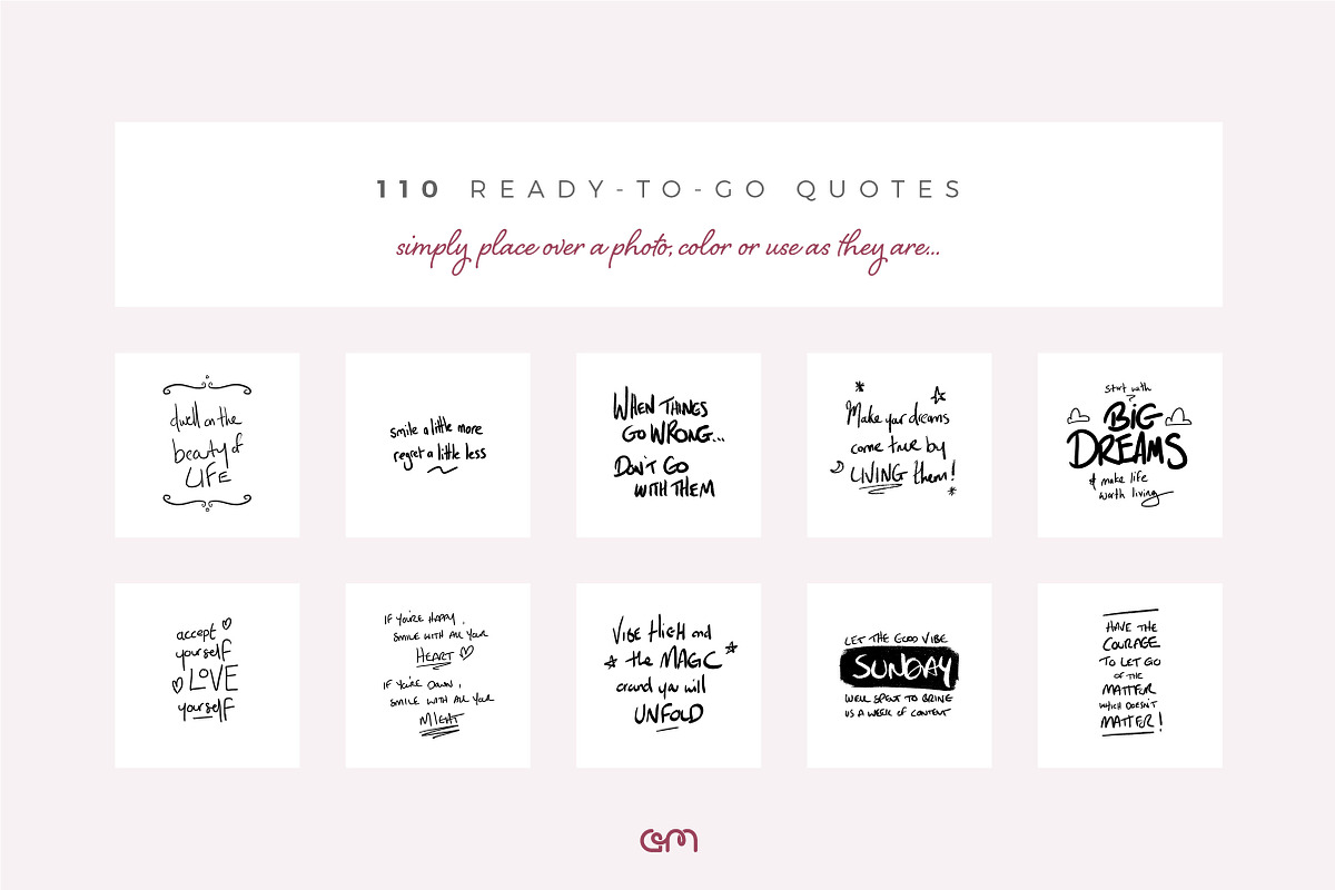 Social Quotes Bundle, a Social Media Template by AM Studio (Photo 4 of 12)