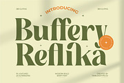 Buffery Reflika Modern Bold Serif, a Serif Font by timelesstype.co (Thumbnail 1 of 20)