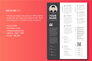 Modern Executive Resume Template, a Resume Template by Blue Digital Studio (Thumbnail 1 of 2)