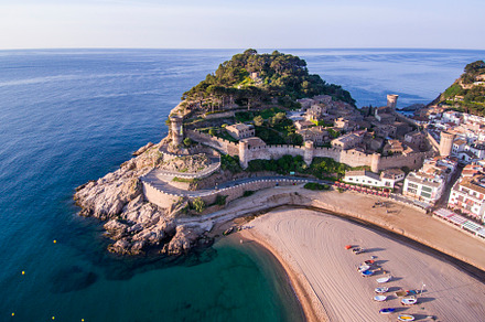Aerial view of tossa de mar spain stock photo containing aerial and ancient, a Holiday Photo by Cosca
