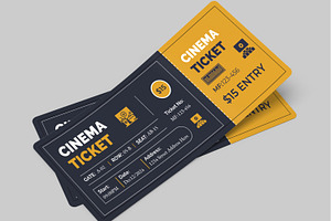 Cinema Event Ticket Design Template