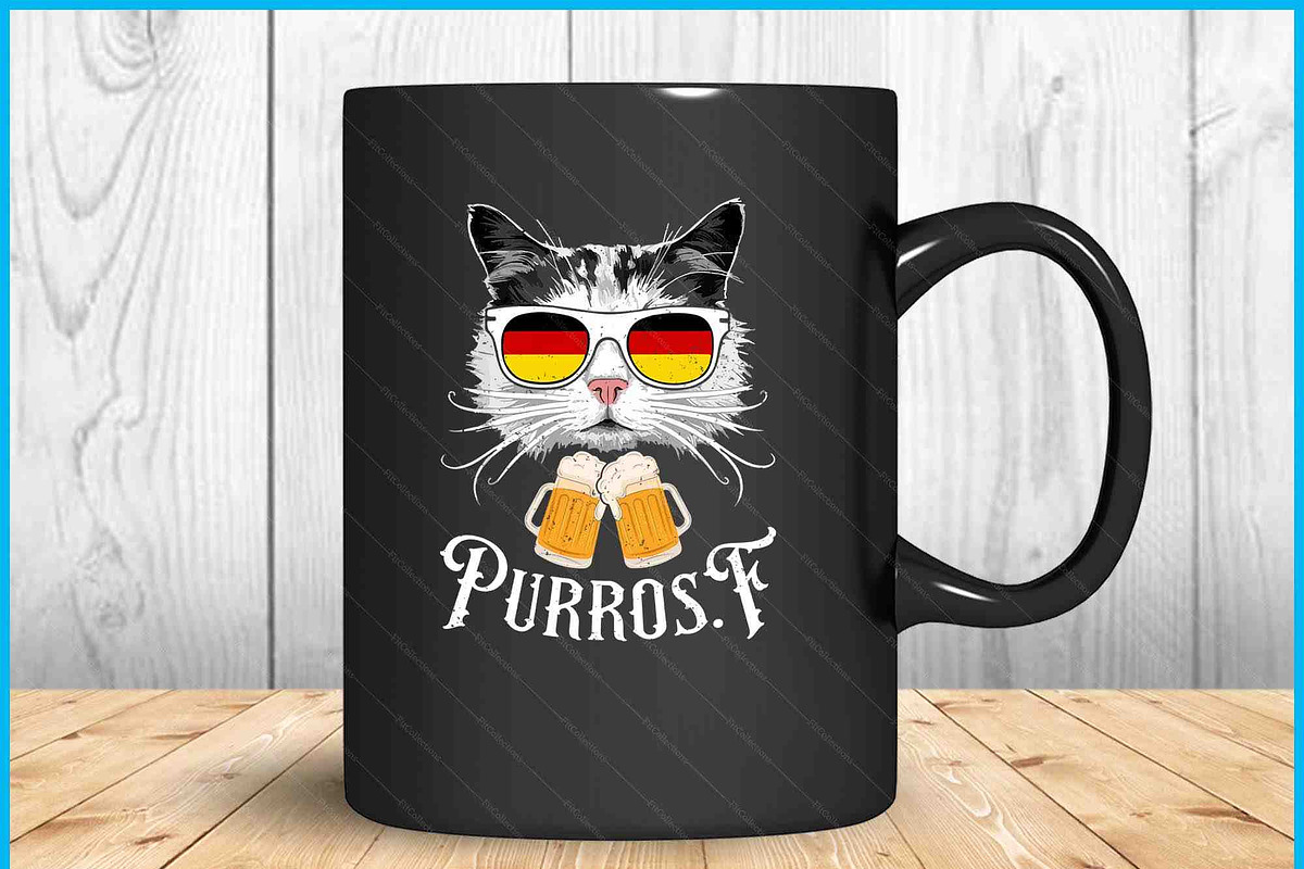 Oktoberfest Cat Bavarian Drinking, a Graphic by Creativeusart (Photo 2 of 4)