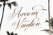 Quadrian - Elegant Script, a Script Font by Arterfak Project (Thumbnail 6 of 13)