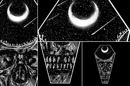 Desert Of Death | T-shirt design, an Illustration by Design by sebrodbrick