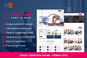 YogaCare- Yoga Center Website, a HTML Template by THESOFTKING (Thumbnail 1 of 3)