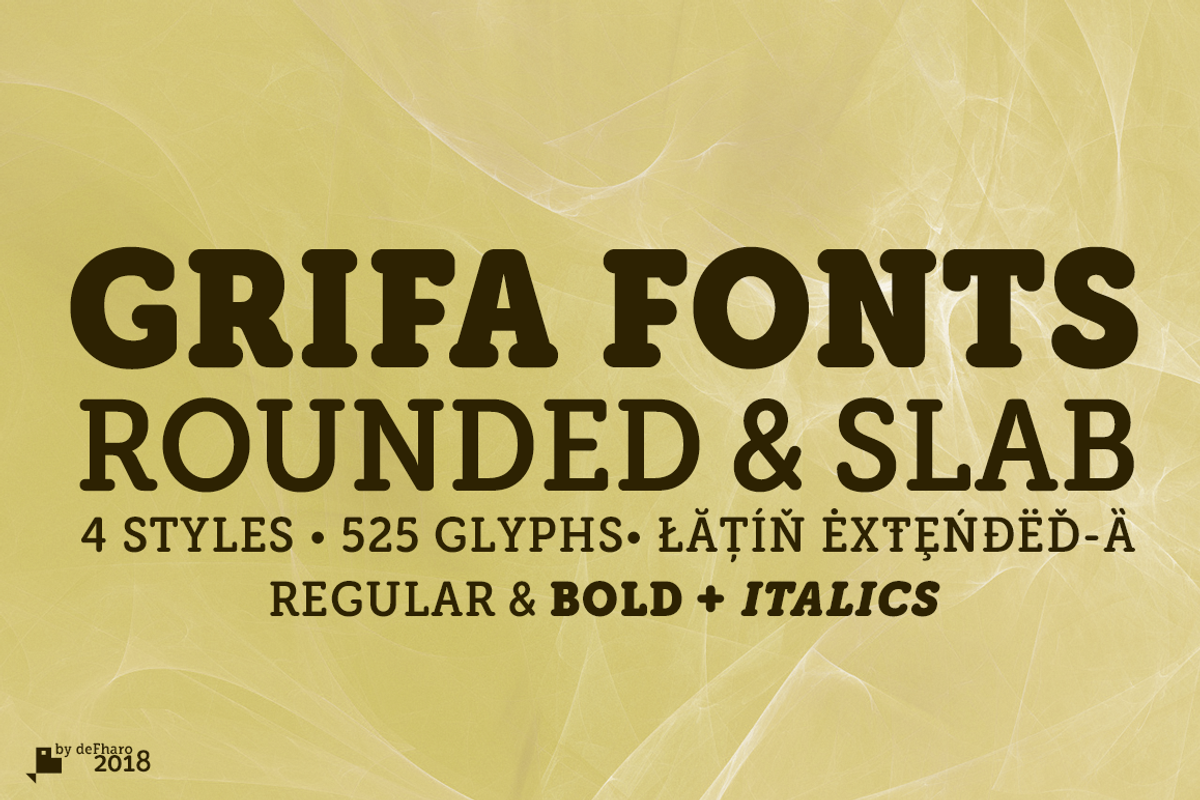 Grifa Rounded & Slab -4 fonts- preview 6