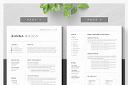 Modern Resume Template Kit, a Resume Template by DemeDesign (Thumbnail 2 of 6)