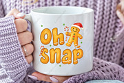 Christmas Gingerbread Man Oh Snap, an Illustration by CraftArtStudio (Thumbnail 2 of 4)