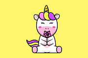 Unicorn With Food Cartoon Vector, a Food Illustration by Artstorystudio (Thumbnail 5 of 6)