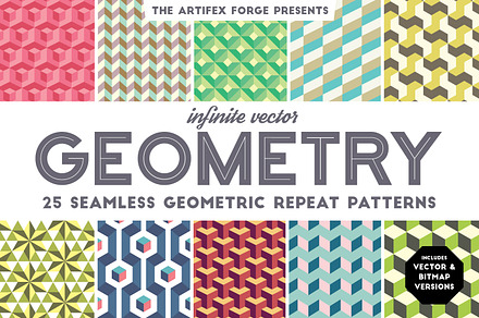 Infinite Vector Geometry Patterns, a Pattern Graphic by The Artifex Forge