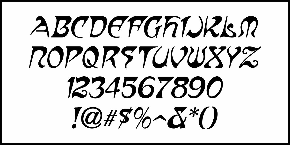 Mucha Revisited JNL, a Serif Font by Jeff Levine Fonts (Photo 5 of 5)