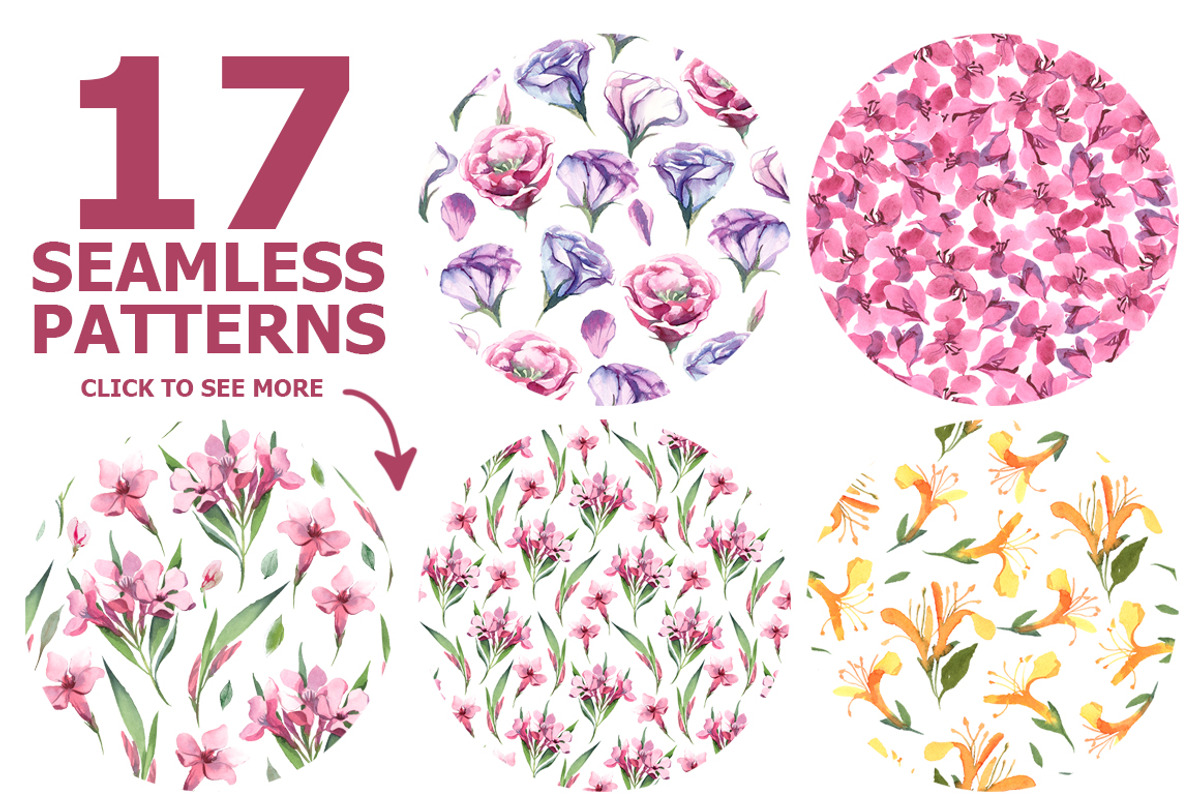 Watercolor seamless pattern, a Pattern Graphic by katyabuslaeva (Photo 2 of 3)