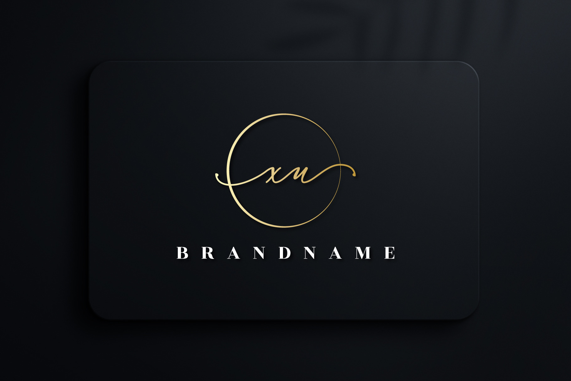 Letter XU handwritten signature logo