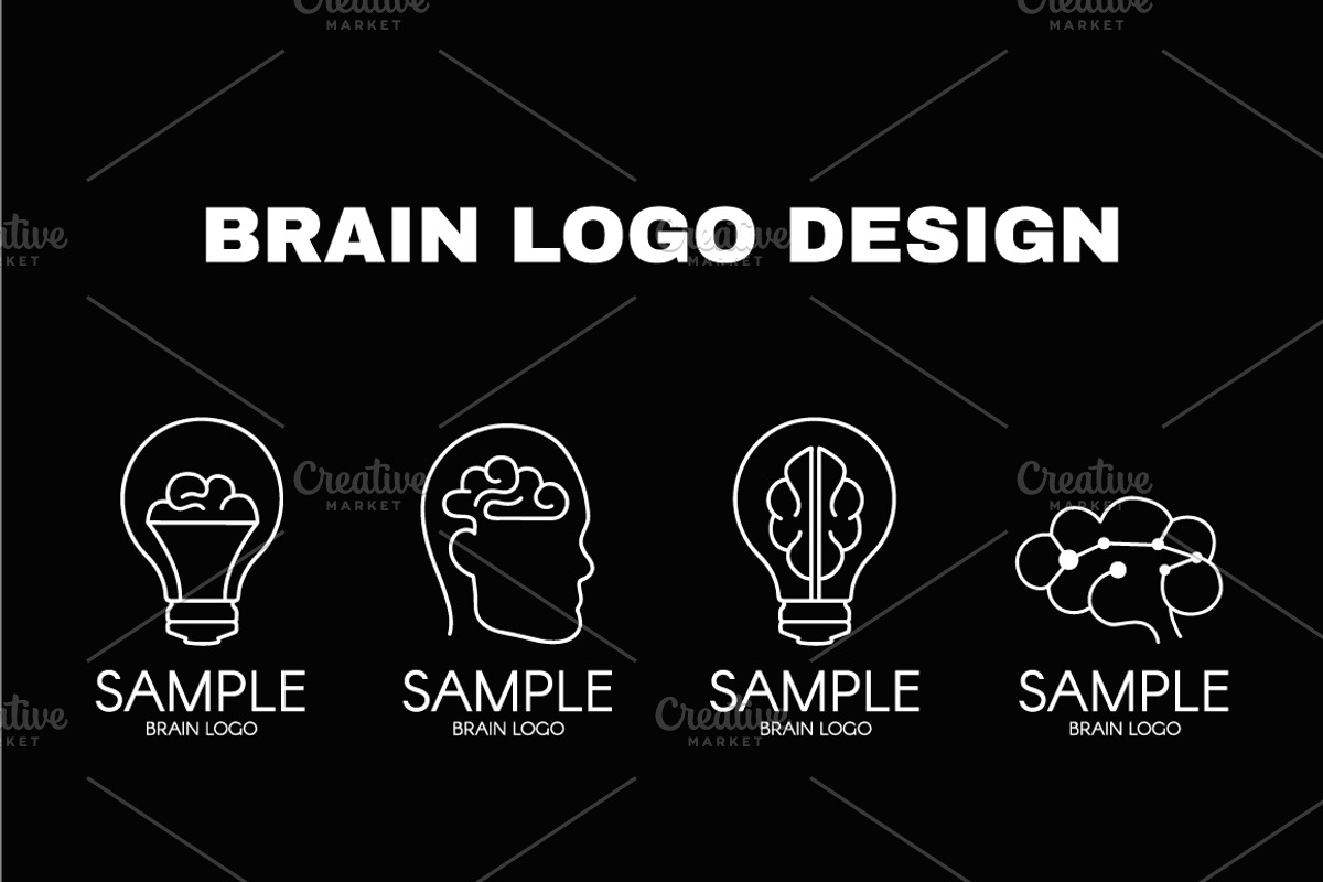 Brain logo designs, a Branding & Logo Template by Slavko Kahovsky (Photo 1 of 5)