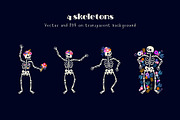Spooky Flowers Collection, a Pattern Graphic by Zim Varezhkin (Thumbnail 3 of 7)