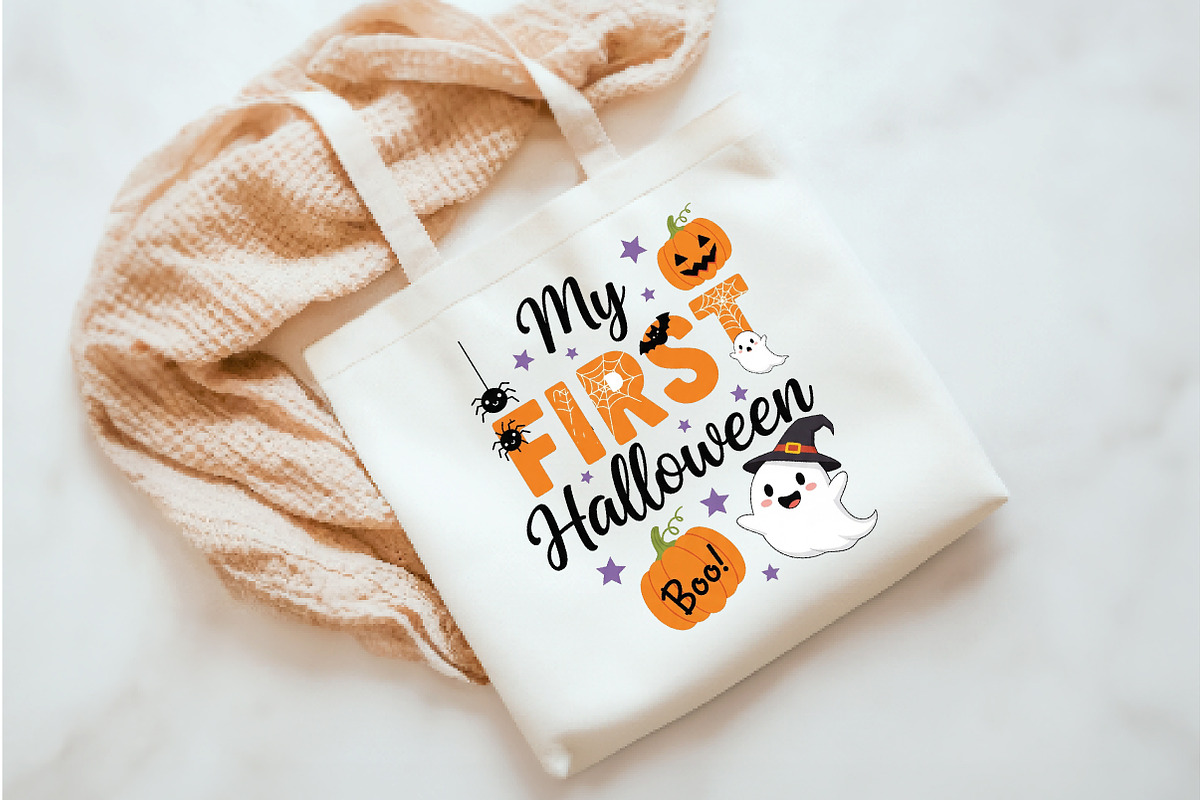 My First Halloween PNG, an Illustration by Watercolor design (Photo 3 of 3)