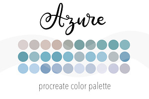 Azure Color Palette For Procreate