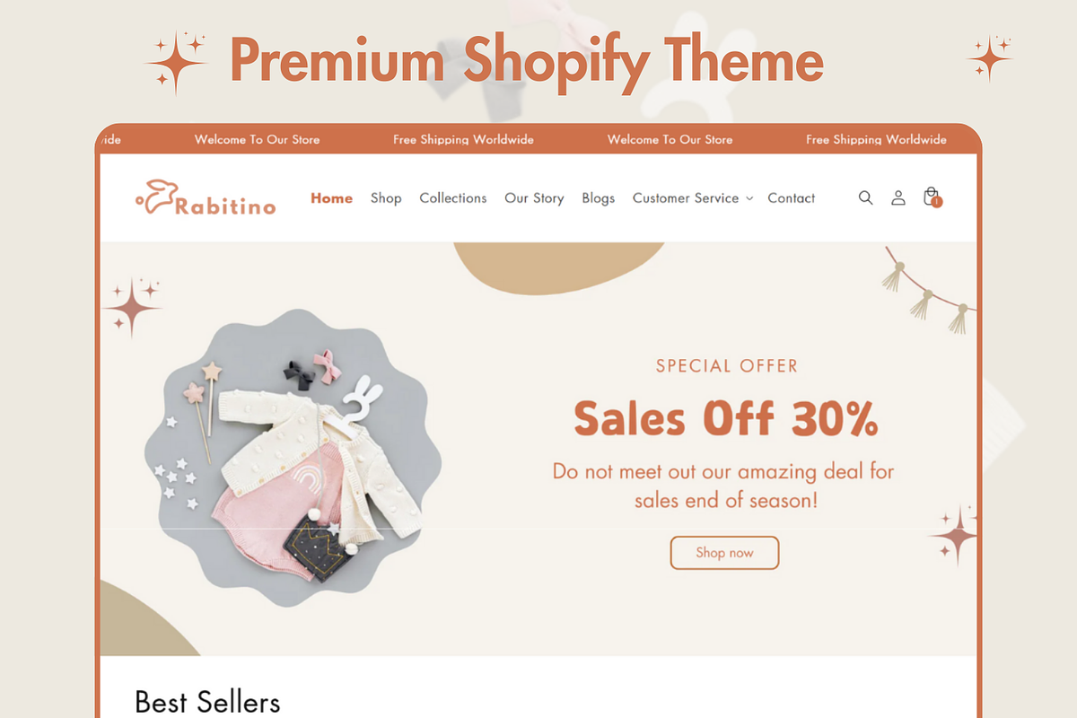 Rabitino - Premium Shopify Theme, a Shopify Template by Xynotheme (Photo 1 of 7)