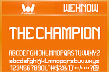 The Champion font