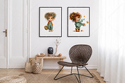 Whimsical Fall Autumn Kids Clipart, a Seasonal Illustration by Canvas Craft (Thumbnail 7 of 10)