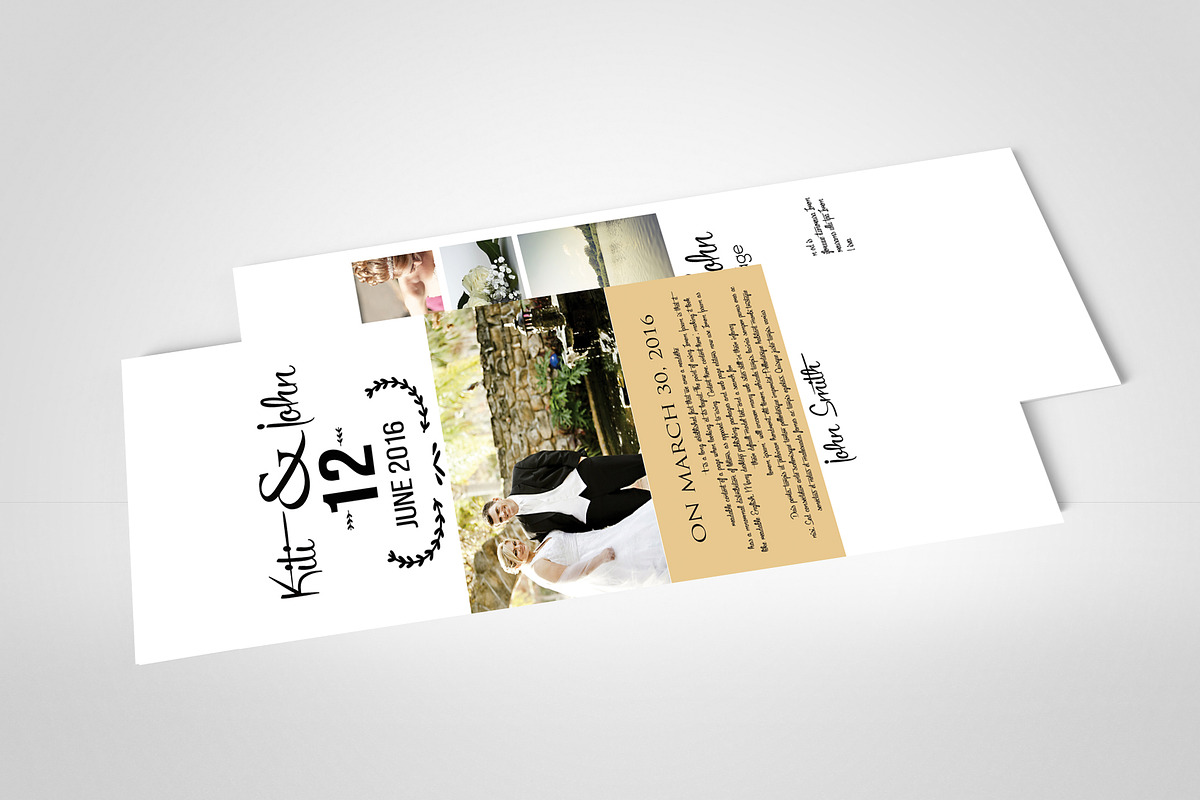 Wedding Rack Card Templates, a Card Template by Business Flyers (Photo 3 of 3)
