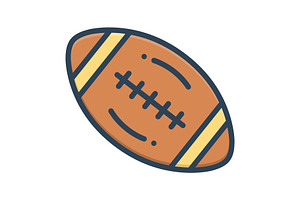 Rugby stripes color icon, a Duotone Icon by Creative priyanka