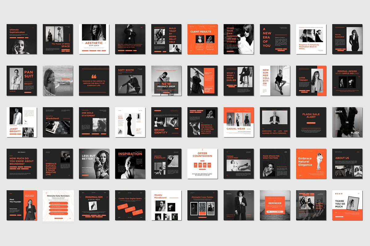 100 Animated Canva Instagram Kit, a Social Media Template by TheBrightGrap (Photo 25 of 25)
