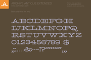 Archive Antique Extended, a Font by Archive Type Fonts (Thumbnail 3 of 3)