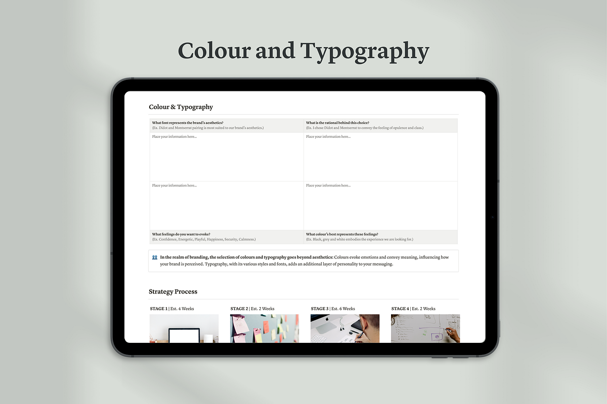Notion Brand Strategy Template, a Templates & Theme by Swyn.Studio (Photo 8 of 11)