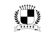 Shield Silhouette Vector Set, an Illustration by balal (Thumbnail 6 of 9)