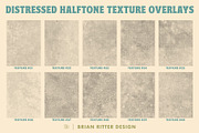 Distressed Halftone Texture Overlays, a Texture Graphic by Brian Ritter Design (Thumbnail 10 of 11)
