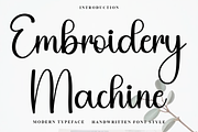 Embroidery Machine, a Handwritten Font by FreshTypeINK (Thumbnail 1 of 7)