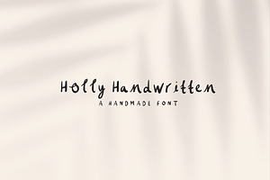 Holly Handwritten Font Basic