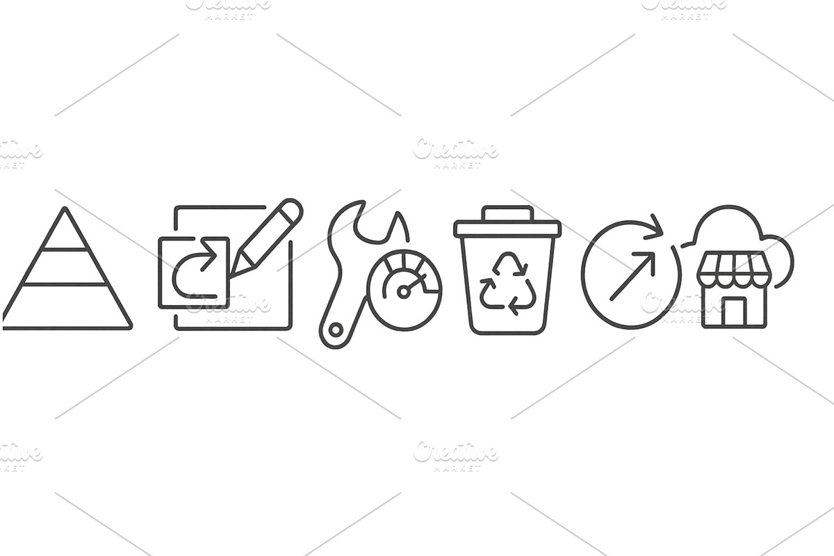 Symbols representing various, an Object Illustration by ZinetroN