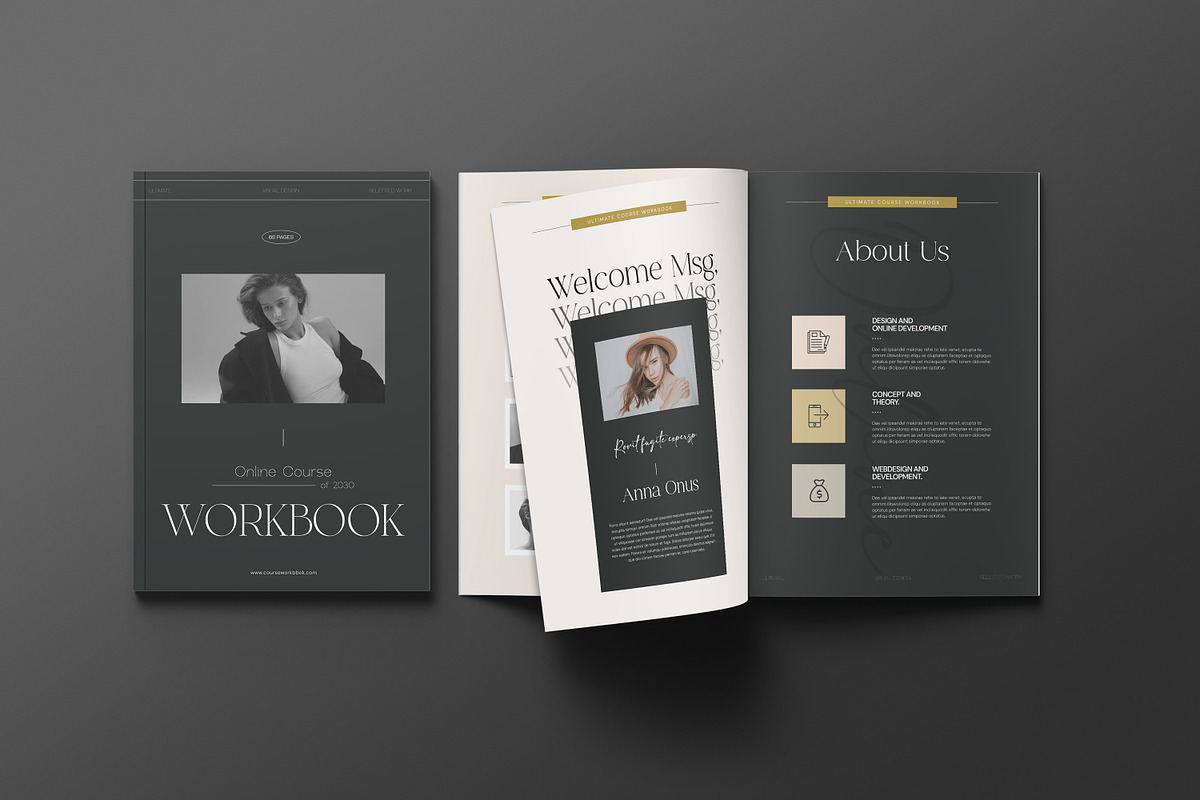 Workbook Template Canva, a Magazine Template by creathrivestudio (Photo 16 of 18)