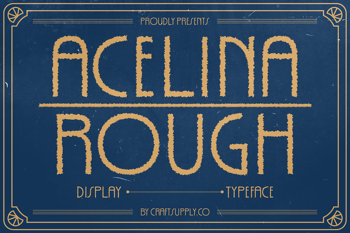 Acelina Rough, a Sans Serif Font by Craft Supply Co. (Photo 1 of 8)