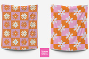 Checkered Flowers Patterns Volume 2, a Pattern Graphic by Yasmine Patterns (Thumbnail 3 of 10)