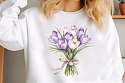 Watercolor Crocuses Flowers ClipArt, an Illustration by designcity5 (Thumbnail 3 of 5)