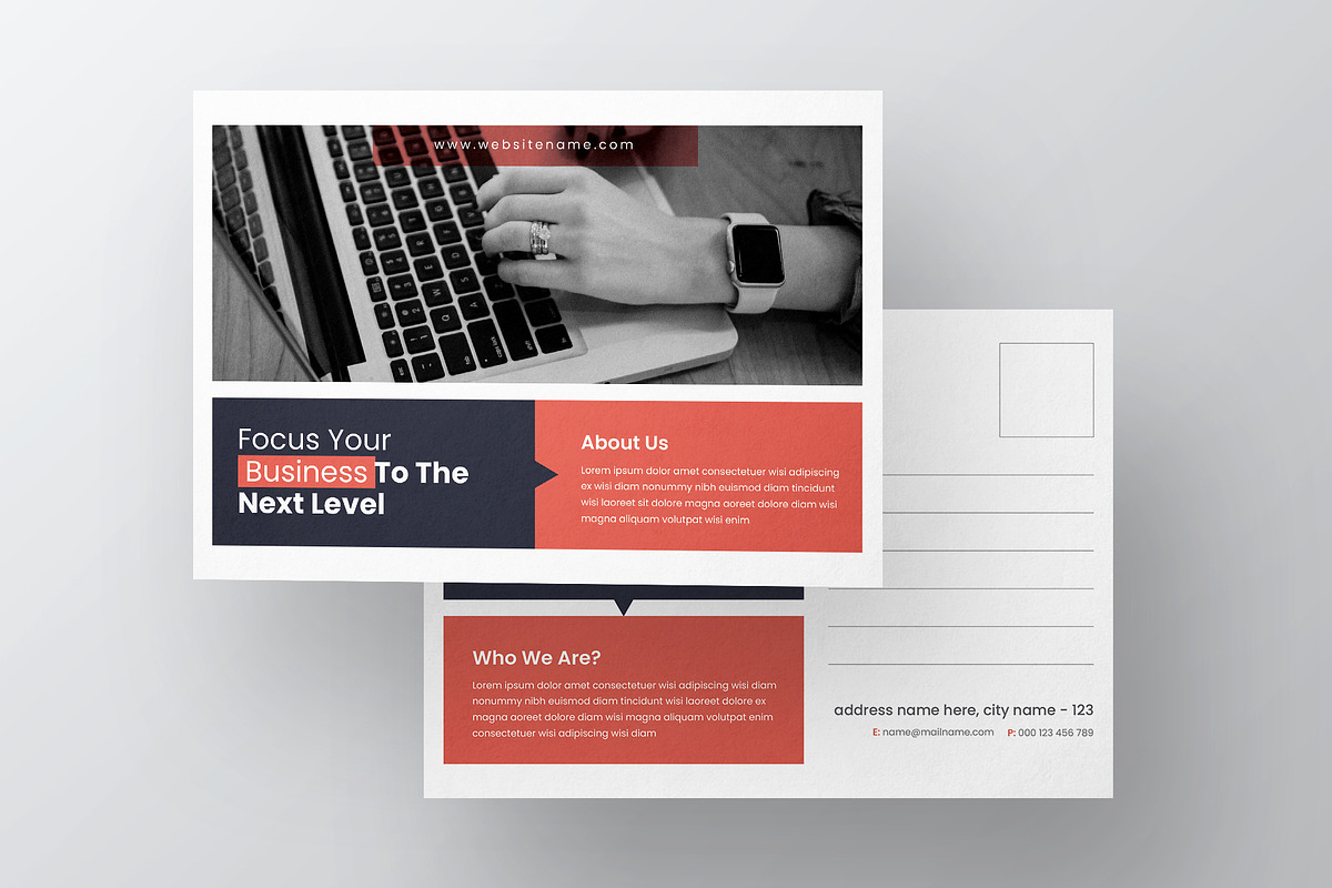 Agency Postcard, a Stationery Template by Pixelpick (Photo 3 of 3)