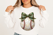 Hand Painted Baseball Leopard Bow, an Illustration by designcity5 (Thumbnail 3 of 4)