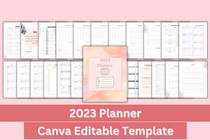 2023 Planner Templates Canva KDP