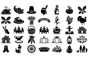 Thanksgiving Silhouette Bundle | SVG