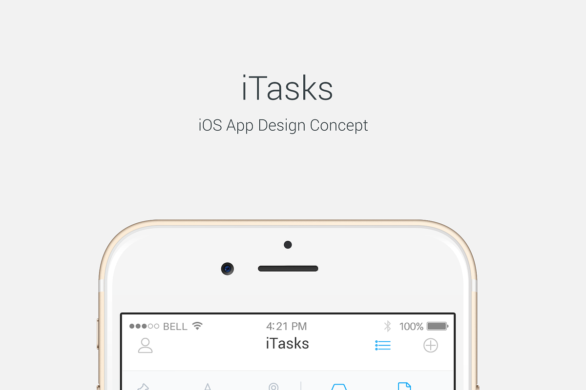 iTasks - IOS UI Kit, an UI Kit Template by Laurentiu Cotet (Photo 4 of 10)