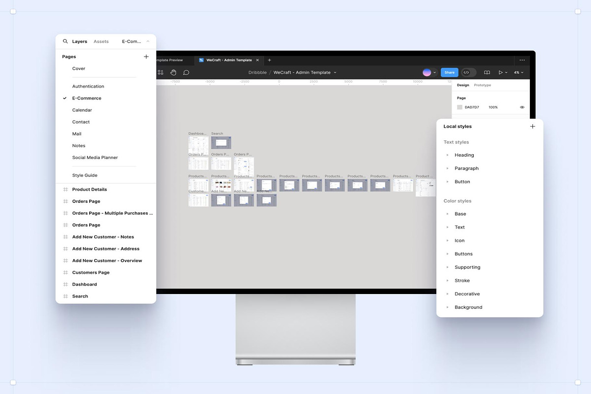 Multipurpose Dashboard SaaS UI Kit, an UI Kit Template by Lumina_ui_ux202 (Photo 5 of 5)