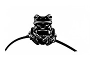 Frog Silhouette Vector Bundle, an Illustration by jahid234 (Thumbnail 26 of 46)